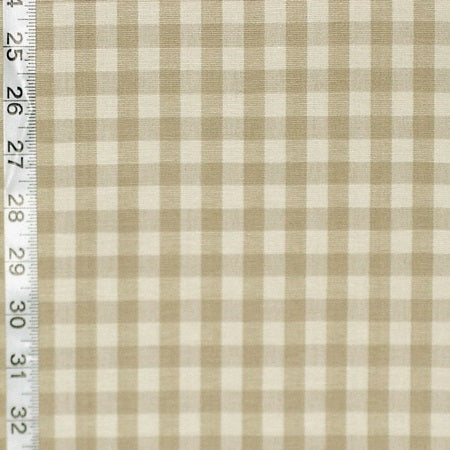 Gray Taupe Cream Checked Fabric RT-Chest - Khaki