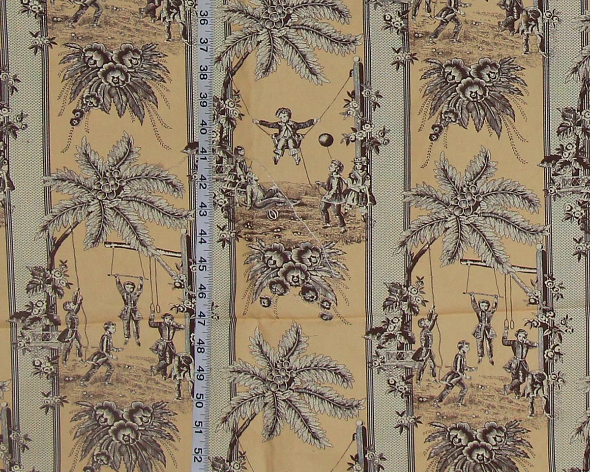 Schumacher Greeff's Toile Fabric, Childs Play - 3yds, 10" Remnant