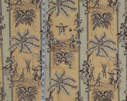Schumacher Greeff's Toile Fabric, Childs Play - 3yds, 10" Remnant