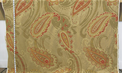 Clarence House Fabric brown paisley Menandre upholsterry