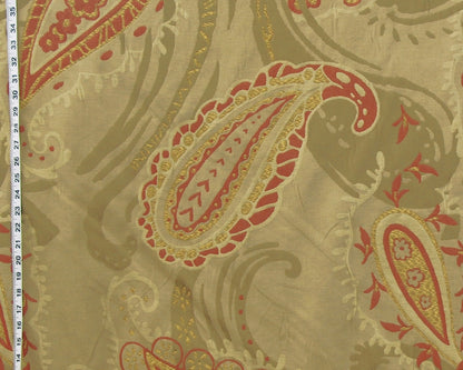 Clarence House Fabric brown paisley Menandre upholsterry
