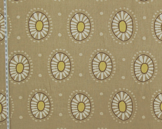 Clarence House Burlap Daisy Fabric, Barn, Wedding, Linen, Marisol