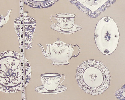 Blue porcelain fabric antique china dishes