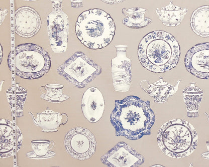Blue porcelain fabric antique china dishes