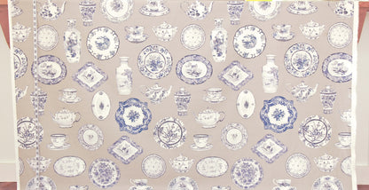 Blue porcelain fabric antique china dishes
