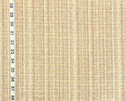 Clarence House Fabric Tan, Beige, Cream, Chenille Tweed Plaid Upholstery Enjoliver