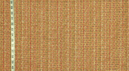 Clarence House Fabric Gold-Orange Chenille, Tweed, Plaid, Upholstery, Enjoliver