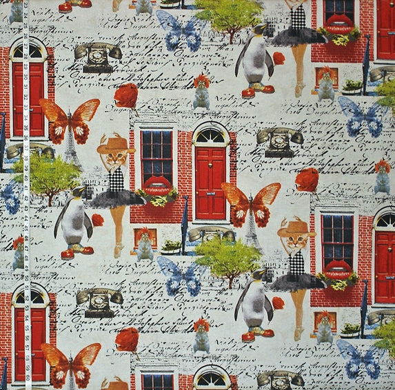 Fantasy Fabric Ballerina Eiffel Tower Surreal Dream