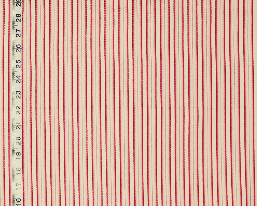 French Ribbon Striped Fabric Ombred Pink