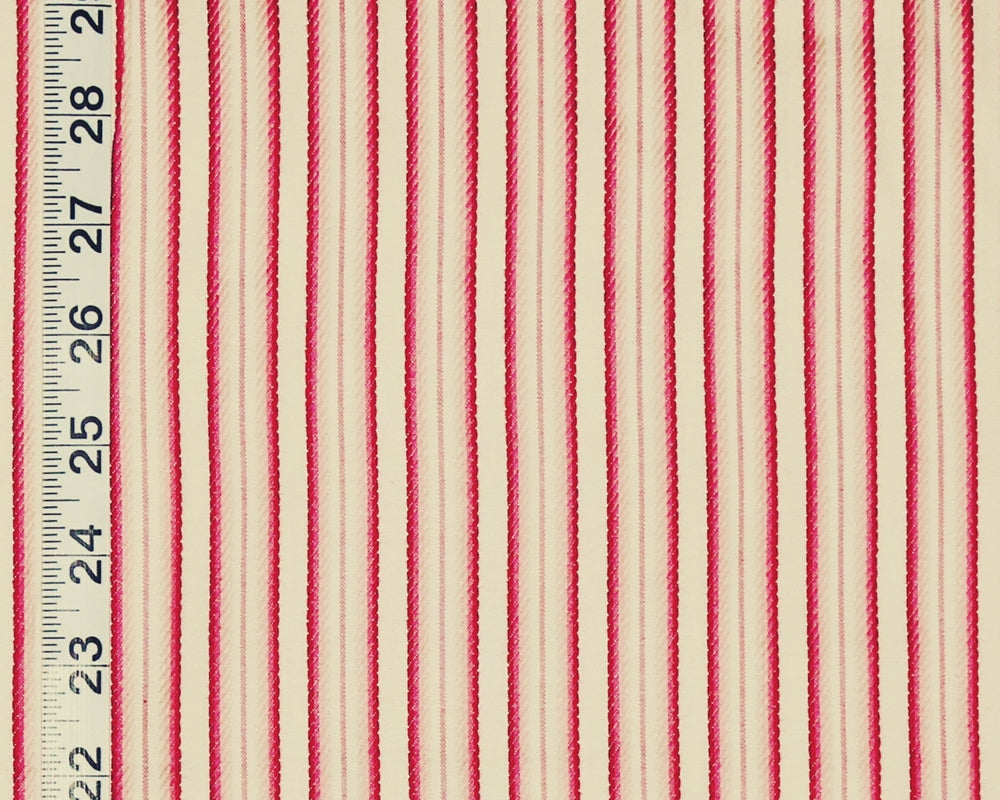 French Ribbon Striped Fabric Ombred Pink