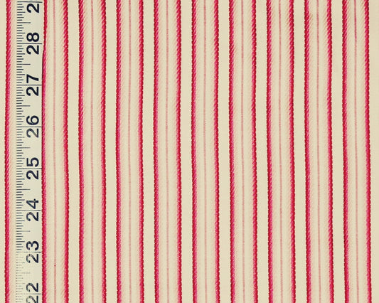 French Ribbon Striped Fabric Ombred Pink