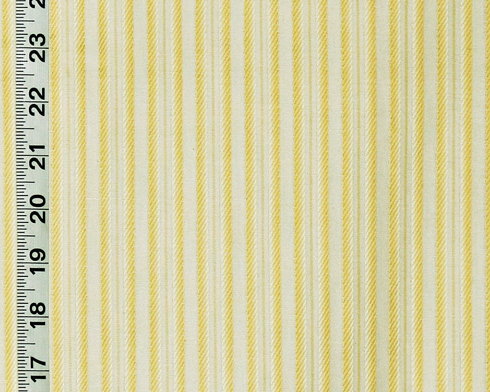 French Ribbon Stripe Fabric Ombred Yellow