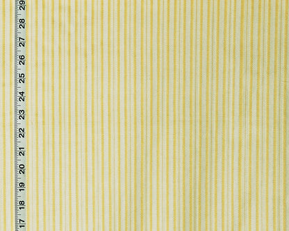 French Ribbon Stripe Fabric Ombred Yellow