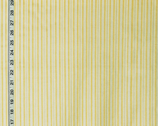 French Ribbon Stripe Fabric Ombred Yellow