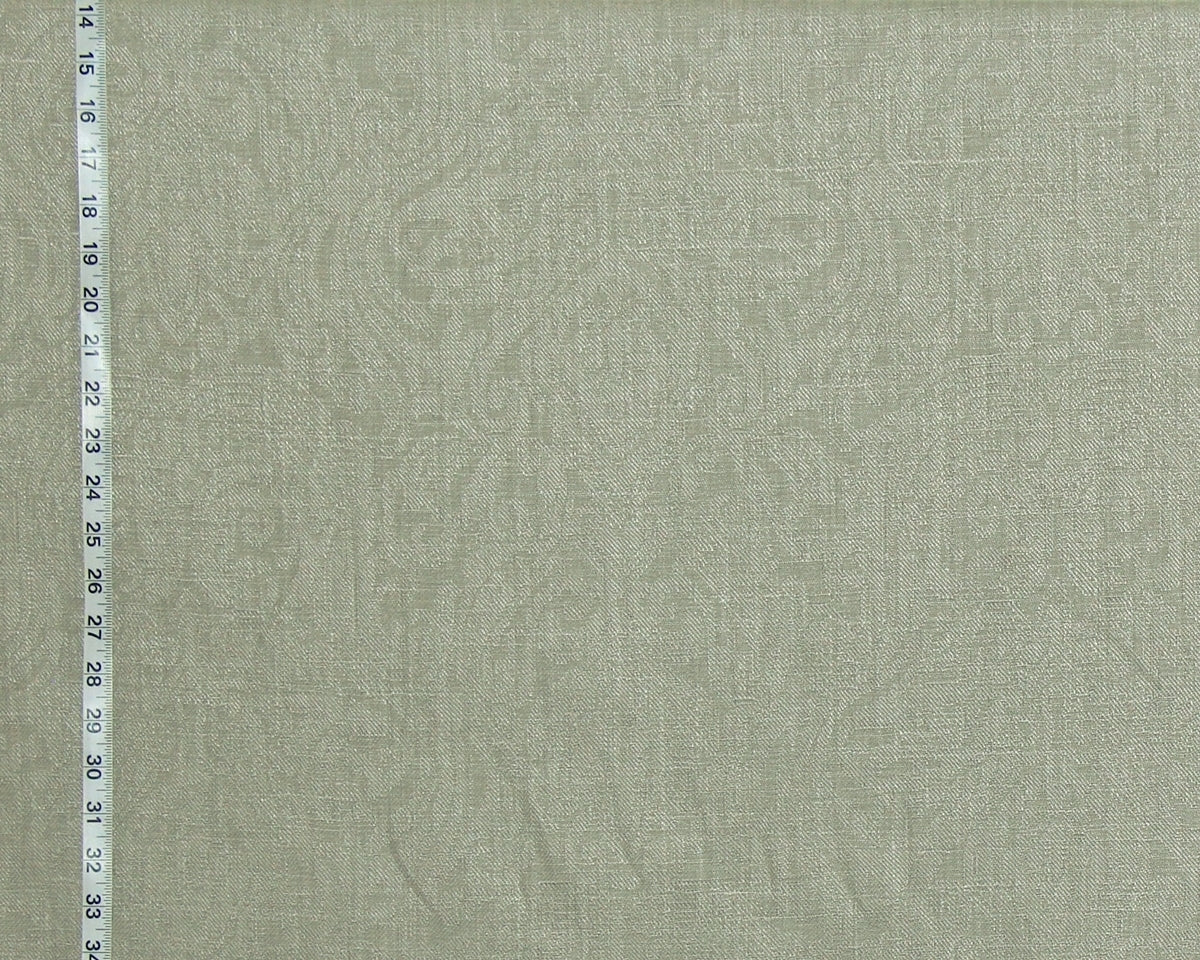 Grey linen fabric Clarence House Ghent medieval upholstery