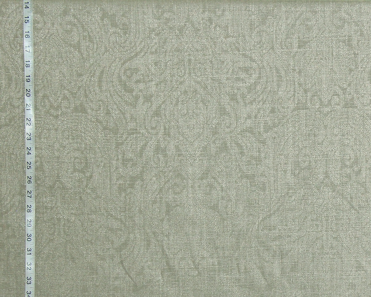 Grey linen fabric Clarence House Ghent medieval upholstery