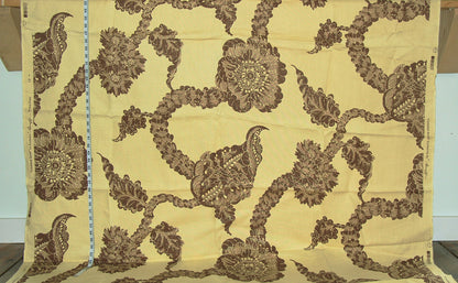 Vintage Greeff fabric Litchfield Resist brown batik