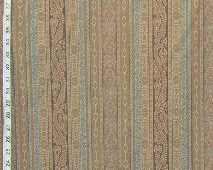 Clarence House fabric brown stripe  Campania