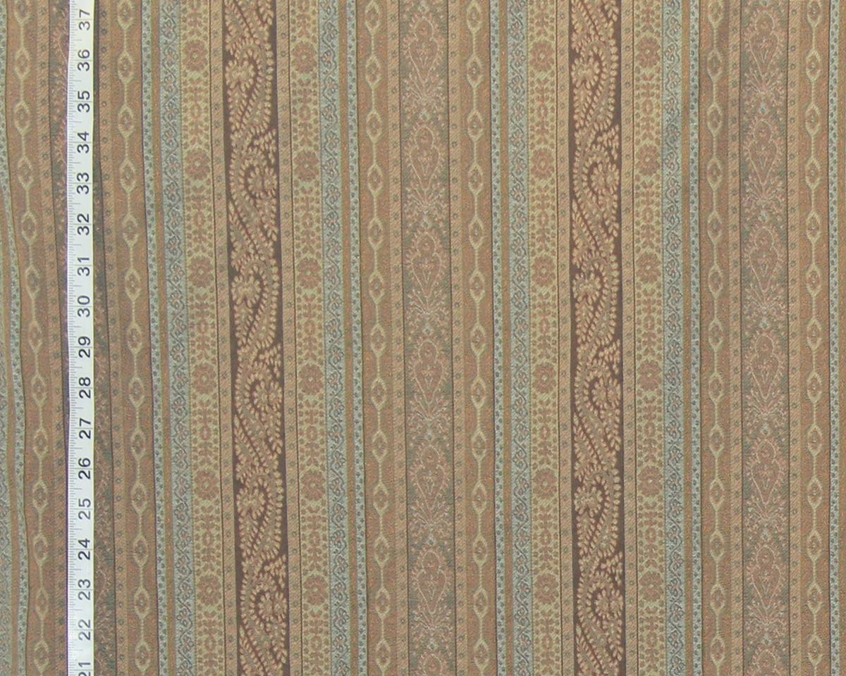 Clarence House fabric brown stripe  Campania