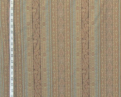Clarence House fabric brown stripe  Campania