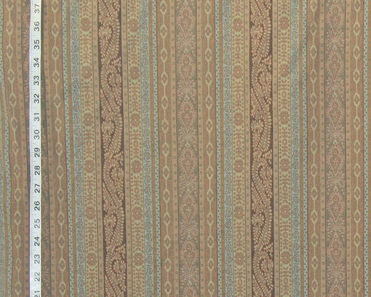 Clarence House fabric brown stripe  Campania