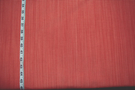 Clarence House Fabric coral striated Hatfield orange pink red