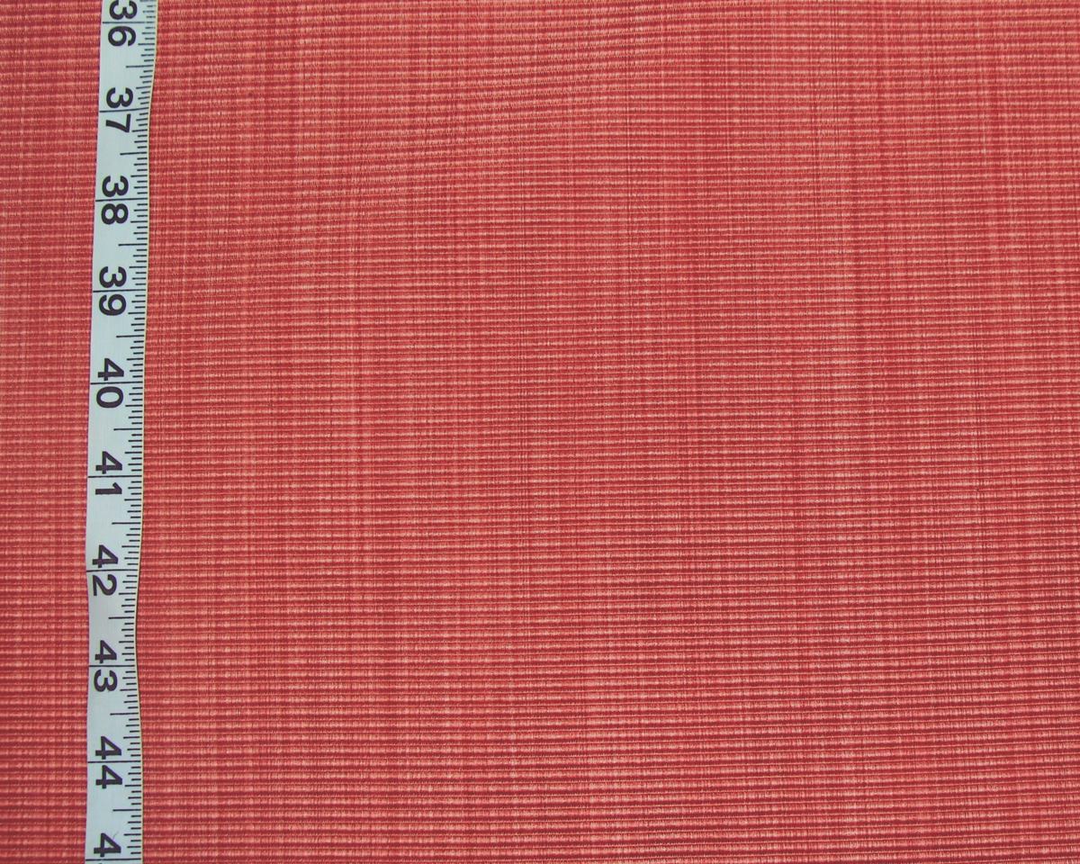 Clarence House Fabric coral striated Hatfield orange pink red