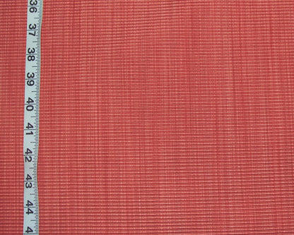 Clarence House Fabric coral striated Hatfield orange pink red