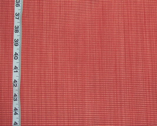 Clarence House Fabric coral striated Hatfield orange pink red