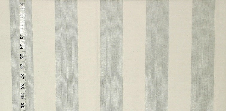 Grey Blue Herringbone Stripe Fabric