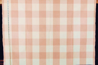 4" Large Pink Buffalo Check Fabric