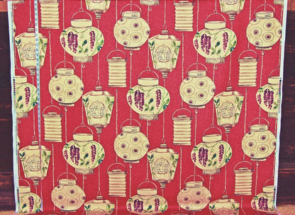 Red Japanese Lantern Fabric