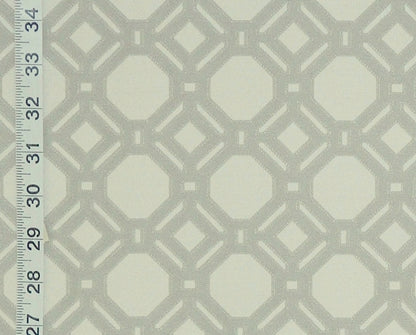 Grey lattice fabric reversible geometric woven upholstery