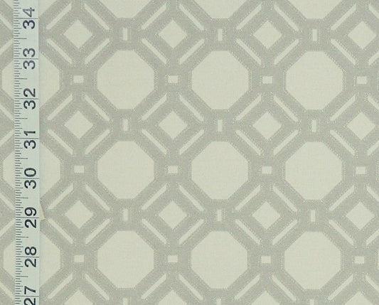 Grey lattice fabric reversible geometric woven upholstery