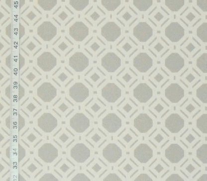 Grey lattice fabric reversible geometric woven upholstery