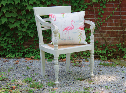 Flamingo Fabric Retro Tropical Pink Toile