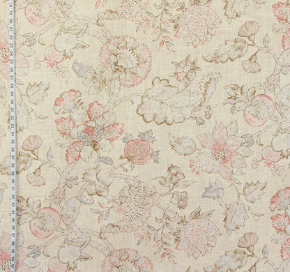 Pink Indienne Fabric Pastel  Watercolor