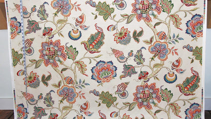Seashell Indienne Fabric Floral Tree of Life :  40" Remnant