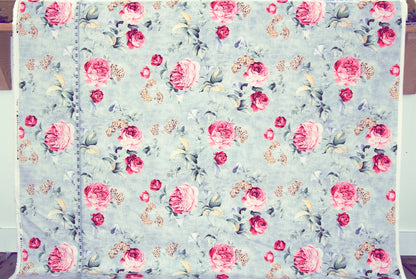 Rose morning glory fabric French home decorating material