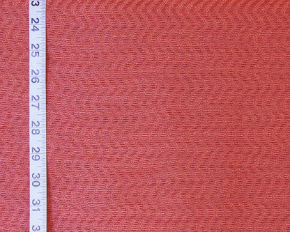Clarence House Orange Tone on Tone Striped Upholstery Fabric Salina