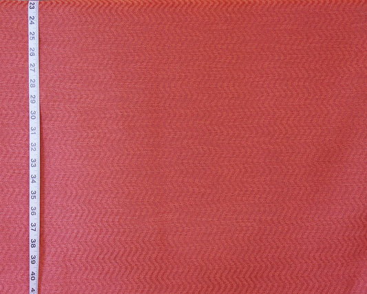 Clarence House Orange Tone on Tone Striped Upholstery Fabric Salina