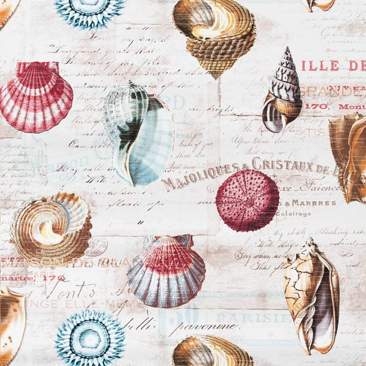 Shell French letters document print travel Wallpaper