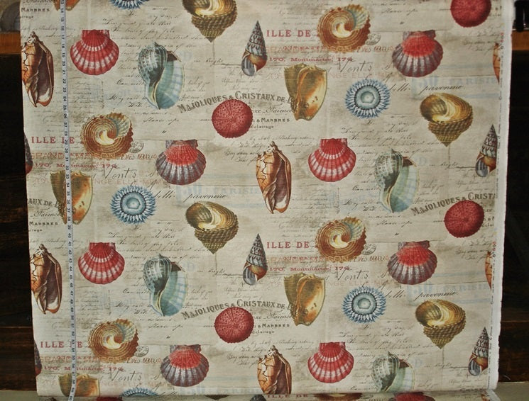 Shell Fabric French Letters Document Print Travel
