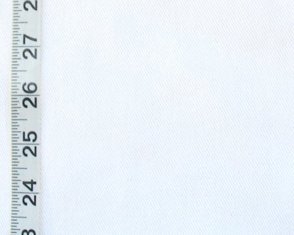 Solid white twill fabric