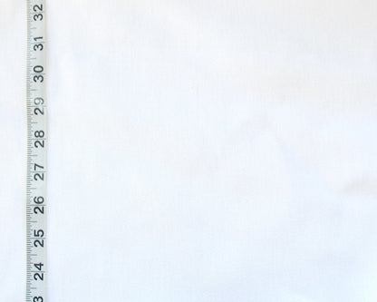 Solid white twill fabric