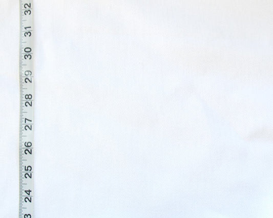 Solid white twill fabric
