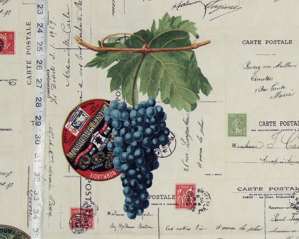 French grape tablecloth table cloth 58" L x 59" W