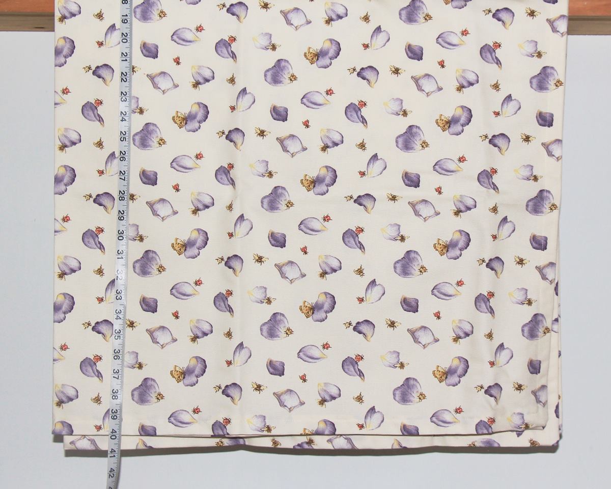 Purple rose petal insect tablecloth table cloth 52" L x 52" W