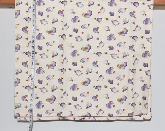 Purple rose petal insect tablecloth table cloth 52" L x 52" W
