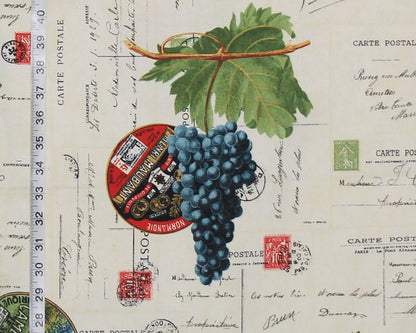 French grape table runner 60"